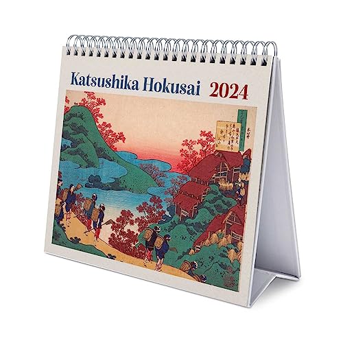 Grupo Erik Kalender 2024 Tischkalender Hokusai Kalender 2024 Familienplaner Tischkalender 2024 zum Aufstellen 20 x 17 cm Jahreskalender 2024 von Grupo Erik