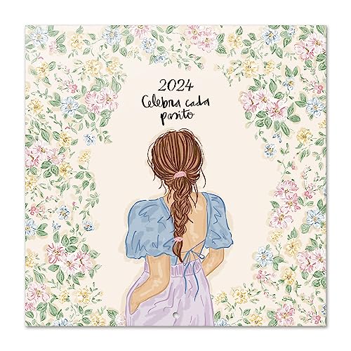 Grupo Erik Kalender 2024 Wandkalender 2024 - Ana Marin Kalender 2024 Familienplaner 30 x 30 cm 12 Monate auf Spanisch + Letzten 4 Monate 2023 auf einer Seite von Grupo Erik