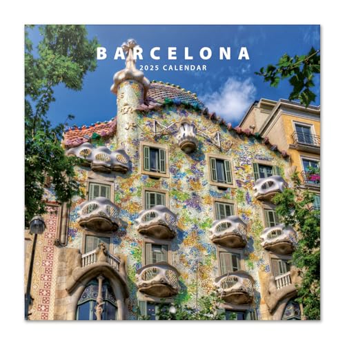 Kalender 2025 Wandkalender 2025 Grupo Erik Barcelona Kalender 2025 Familienplaner 30 x 30 cm 12 Monate Jahreskalender Familienkalender 2025 von Grupo Erik