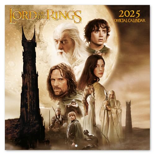 Kalender 2025 Wandkalender 2025 Grupo Erik Der Herr der Ringe Kalender 2025 Familienplaner 2025 30 x 30 cm Jahreskalender Familienkalender 2025 von Grupo Erik