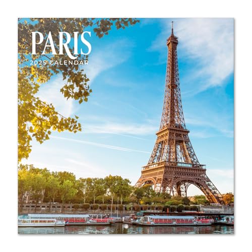 Grupo Erik Kalender 2025 Wandkalender 2025 Paris Kalender 2025 Familienplaner 30 x 30 cm 12 Monate Jahreskalender Familienkalender 2025 von Grupo Erik