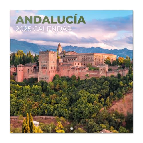 Grupo Erik Kalender 2025 Wandkalender 2025 Reisen Andalusien Kalender 2025 Familienplaner 30 x 30 cm 12 Monate Jahreskalender Familienkalender 2025 von Grupo Erik