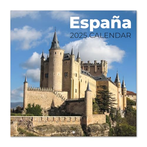 Kalender 2025 Wandkalender 2025 Grupo Erik Reisen Spanien Kalender 2025 Familienplaner 30 x 30 cm 12 Monate Jahreskalender Familienkalender 2025 von Grupo Erik