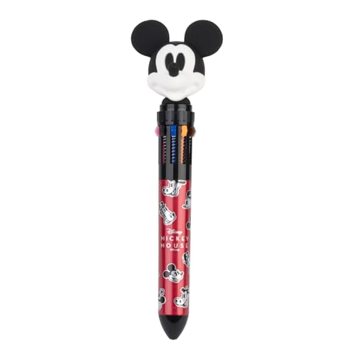 Grupo Erik Kugelschreiber 10 Farben Disney Mickey Mouse - Disney Fanartikel 10-in-1 Multicolor - Mehrfarbiger Stift von Grupo Erik