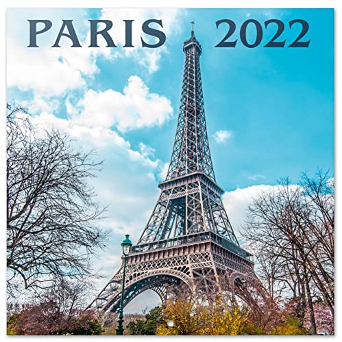Grupo Erik Paris Kalender 2022 Wandkalender 2022 Groß für 16 Monate, CP22063, Hellblau von Grupo Erik