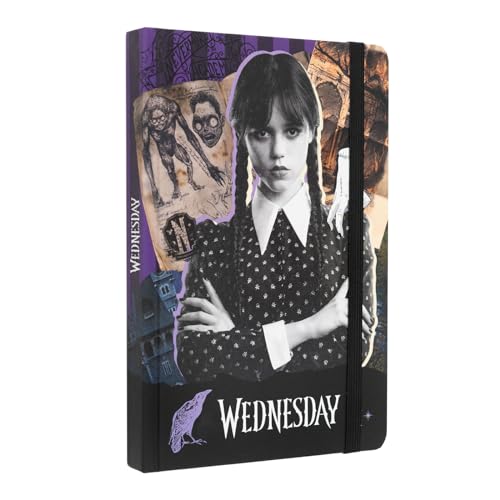 Grupo Erik Premium Notizbuch A5 Wednesday Addams Notizblock A5 Tagebuch für Erwachsene und Kinder - Offizieller Netflix Wednesday Fanartikel von Grupo Erik