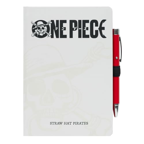 Grupo Erik Premium Notizbuch mit Stift Netflix One Piece Notizbuch A5 Dotted - Notizbuch Klein - Reisetagebuch zum selberschreiben - Bullet Journal Dotted A5 Tagebuch Mädchen und Jungen von Grupo Erik