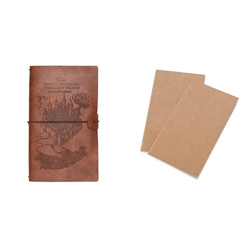 Grupo Erik Reisetagebuch zum Selberschreiben Harry Potter Bullet Journal Dotted Notizbuch + Ersatz Nachfüllpack Dotted Notebook 12x19,6 cm 40 Seiten liniert 40 Seiten mit Punktraster Grupo Erik Reisetagebuch zum Selberschreiben Harry Potter Bullet Journal Dotted Notizbuch + Ersatz Nachfüllpack Dotted Notebook 12x19,6 cm 40 Seiten liniert 40 Seiten mit Punktraster von Grupo Erik