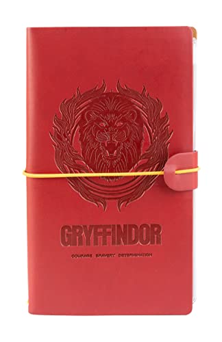 Grupo Erik Reisetagebuch zum Selberschreiben Harry Potter Hogwarts Gryffindor Bullet Journal Dotted Notizbuch Leder (synthetisch) Tagebuch für Erwachsene Kinder Notizbuch Klein Notizbuch Gepunktet von Grupo Erik