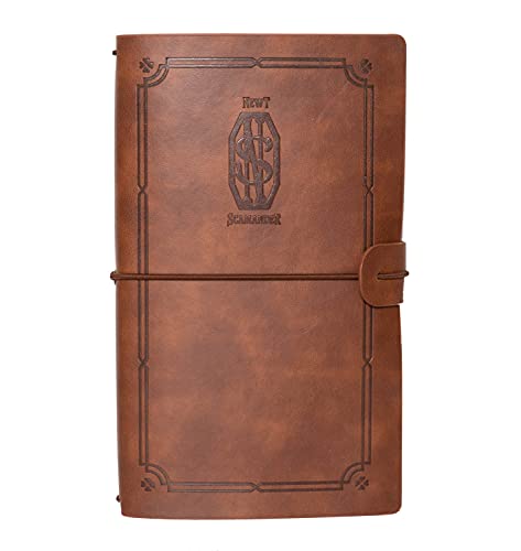 Grupo Erik Reisetagebuch zum Selberschreiben Newt Scamander - Phantastische Tierwesen | Dotted Notebook 12x19,6 cm, Einband aus synthetischem Leder und Gummiband zum sicheren Verschließen von Grupo Erik
