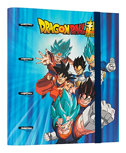 Grupo Erik Ringordner A4 Schmal 4 Ringe - Ordner A4 Schmal Premium Dragon Ball Goku - Aktenordner 4 Ringe - A4 Ordner A4 Schmal - Ringbuch A4 Aktenordner A4 Büro Zubehör Schul Zubehör von Grupo Erik