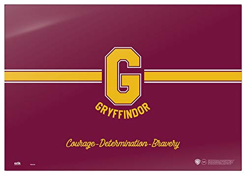 Grupo Erik Schreibtischmatte/Schreibtischunterlage Schreibtischmatte Harry Potter Griffindor - Schreibtischunterlage Jungen und Schreibtischunterlage Mädchen Abwischbar von Grupo Erik