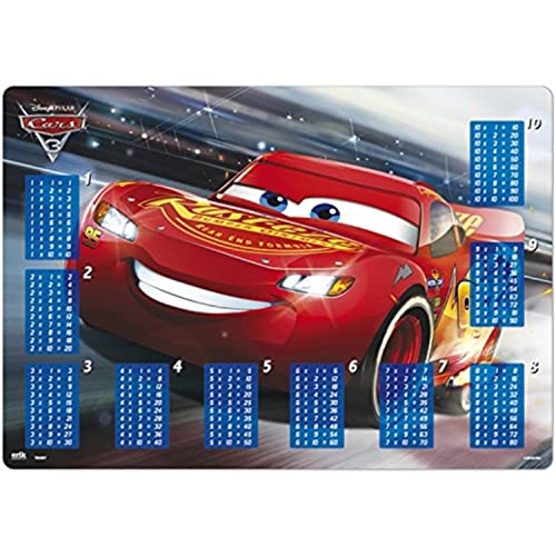 Grupo Erik Schreibtischmatte Disney Pixar Schreibtischunterlage Jungen und Schreibtischunterlage Mädchen Abwischbar Cars 3 Multiplicar von Grupo Erik