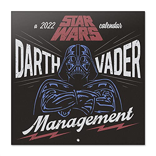 Grupo Erik Star Wars Kalender 2022 Wandkalender 2022 Groß für 12 Monate mit Geschenk Poster Darth Vader von Grupo Erik