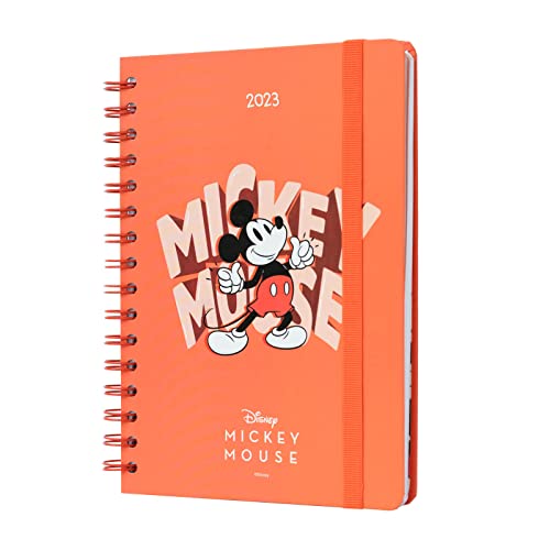 Grupo Erik Terminkalender 2023 - Disney Mickey Classic Terminplaner A5 Format - Wochenplaner - Personal Organizer - Ein Disney Fanartikel für Ihren Alltag - FSC-zertifiziert von Grupo Erik