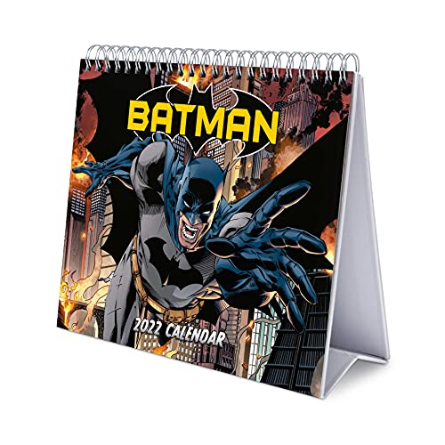 Grupo Erik Tischkalender 2022 - DC Comics Batman Kalender 2022 Tischkalender - Tischplaner 2022 Planer 2022 von Grupo Erik