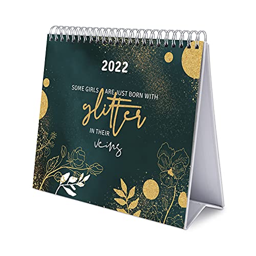 Grupo Erik Tischkalender 2022 -Glitter Gold Dreams Kalender 2022 Tischkalender - Tischplaner 2022 Planer 2022 von Grupo Erik