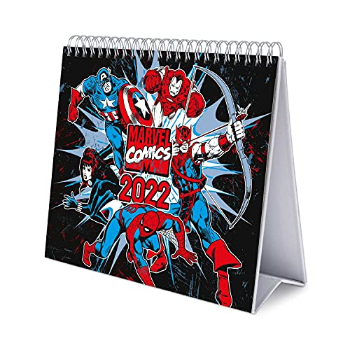 Grupo Erik Tischkalender 2022 - Marvel Comics Kalender 2022 Tischkalender - Tischplaner 2022 Planer 2022 von Grupo Erik