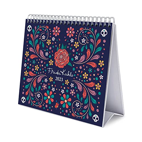 Grupo Erik Tischkalender 2023 - Frida Kahlo Kalender 2023 Tischkalender - Tischkalender 2023 Quer Format - Tischkalender 2023 zum Aufstellen - FSC zertifiziert - Offizielle Lizenz von Grupo Erik