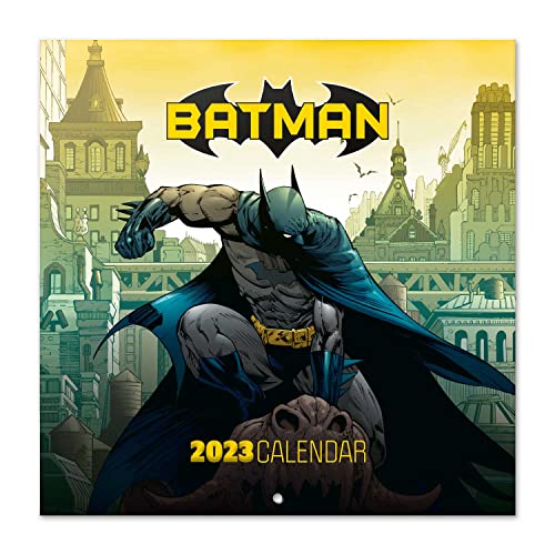 Grupo Erik Wandkalender 2023, Batman DC Comics Jahreskalender 2023, Kalender 2023 Wandkalender mit Geschenk Poster, Kalender 2023 zum Aufhängen mit offizieller Lizenz von Grupo Erik