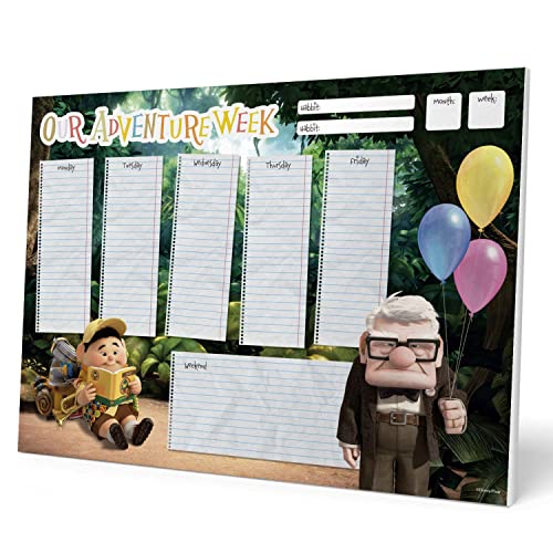 Grupo Erik Wochenplaner Block A4 Kalender Planer Diney Pixar UP - Tischplaner A4 - Tischkalender ohne Datum - Schreibtischunterlage Papier von Grupo Erik