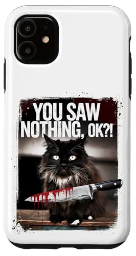 Schwarze Katzen Horror Gothic Halloween Katze Hülle für iPhone 11 Schwarze Katzen Horror Gothic Halloween Katze Hülle für iPhone 11 von Gruselig Unheimliche Katze Halloween Geschenk