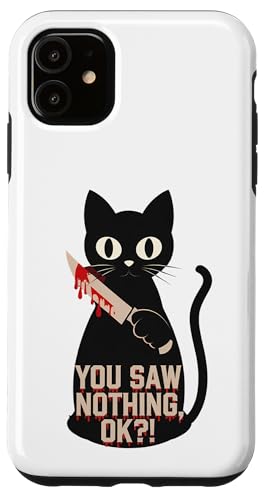 Schwarze Katzen Horror Gothic Halloween Katze Hülle für iPhone 11 Schwarze Katzen Horror Gothic Halloween Katze Hülle für iPhone 11 von Gruselig Unheimliche Katze Halloween Geschenk