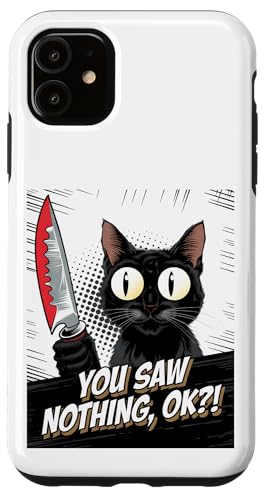 Schwarze Katzen Horror Gothic Halloween Katze Hülle für iPhone 11 Schwarze Katzen Horror Gothic Halloween Katze Hülle für iPhone 11 von Gruselig Unheimliche Katze Halloween Geschenk