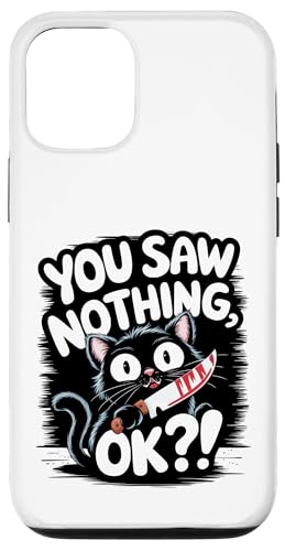 Schwarze Katzen Horror Gothic Halloween Katze Hülle für iPhone 12/12 Pro Schwarze Katzen Horror Gothic Halloween Katze Hülle für iPhone 12/12 Pro von Gruselig Unheimliche Katze Halloween Geschenk