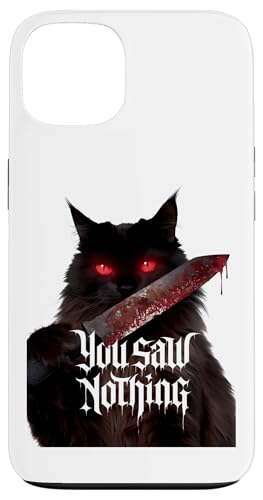 Schwarze Katzen Horror Gothic Halloween Katze Hülle für iPhone 13 Schwarze Katzen Horror Gothic Halloween Katze Hülle für iPhone 13 von Gruselig Unheimliche Katze Halloween Geschenk