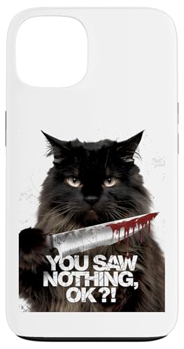 Schwarze Katzen Horror Gothic Halloween Katze Hülle für iPhone 13 von Gruselig Unheimliche Katze Halloween Geschenk