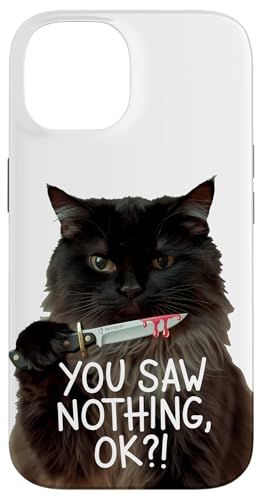 Schwarze Katzen Horror Gothic Halloween Katze Hülle für iPhone 14 Schwarze Katzen Horror Gothic Halloween Katze Hülle für iPhone 14 von Gruselig Unheimliche Katze Halloween Geschenk