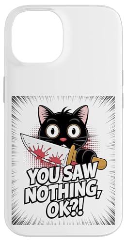 Schwarze Katzen Horror Gothic Halloween Katze Hülle für iPhone 14 Schwarze Katzen Horror Gothic Halloween Katze Hülle für iPhone 14 von Gruselig Unheimliche Katze Halloween Geschenk