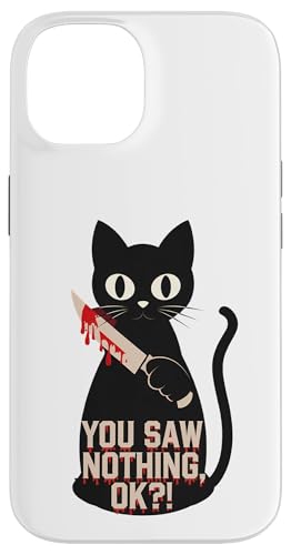 Schwarze Katzen Horror Gothic Halloween Katze Hülle für iPhone 14 Schwarze Katzen Horror Gothic Halloween Katze Hülle für iPhone 14 von Gruselig Unheimliche Katze Halloween Geschenk