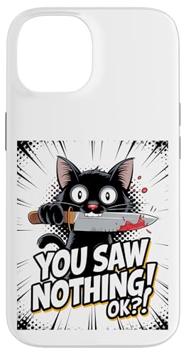 Schwarze Katzen Horror Gothic Halloween Katze Hülle für iPhone 14 Schwarze Katzen Horror Gothic Halloween Katze Hülle für iPhone 14 von Gruselig Unheimliche Katze Halloween Geschenk