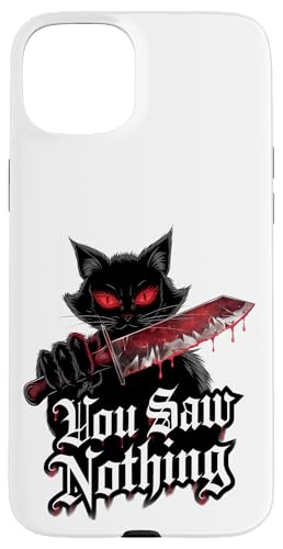 Schwarze Katzen Horror Gothic Halloween Katze Hülle für iPhone 15 Plus Schwarze Katzen Horror Gothic Halloween Katze Hülle für iPhone 15 Plus von Gruselig Unheimliche Katze Halloween Geschenk
