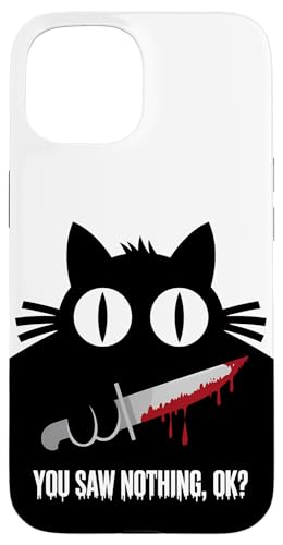 Schwarze Katzen Horror Gothic Halloween Katze Hülle für iPhone 15 Schwarze Katzen Horror Gothic Halloween Katze Hülle für iPhone 15 von Gruselig Unheimliche Katze Halloween Geschenk