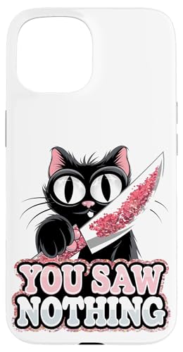 Schwarze Katzen Horror Gothic Halloween Katze Hülle für iPhone 15 Schwarze Katzen Horror Gothic Halloween Katze Hülle für iPhone 15 von Gruselig Unheimliche Katze Halloween Geschenk