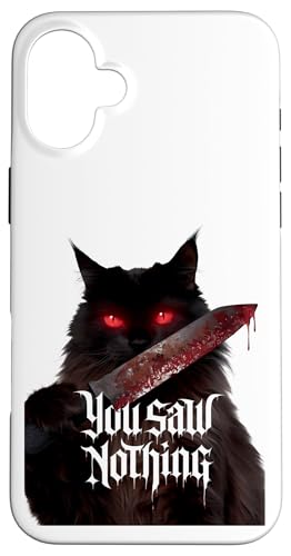 Schwarze Katzen Horror Gothic Halloween Katze Hülle für iPhone 16 Plus Schwarze Katzen Horror Gothic Halloween Katze Hülle für iPhone 16 Plus von Gruselig Unheimliche Katze Halloween Geschenk