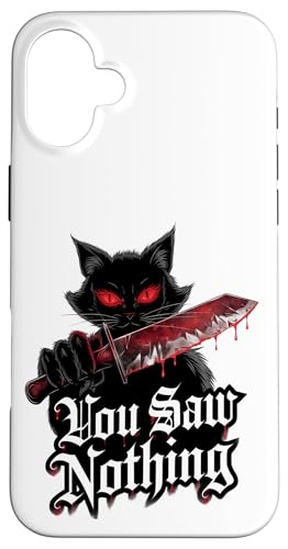Schwarze Katzen Horror Gothic Halloween Katze Hülle für iPhone 16 Plus Schwarze Katzen Horror Gothic Halloween Katze Hülle für iPhone 16 Plus von Gruselig Unheimliche Katze Halloween Geschenk
