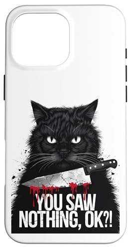 Schwarze Katzen Horror Gothic Halloween Katze Hülle für iPhone 16 Pro Max Schwarze Katzen Horror Gothic Halloween Katze Hülle für iPhone 16 Pro Max von Gruselig Unheimliche Katze Halloween Geschenk
