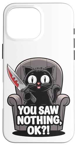 Schwarze Katzen Horror Gothic Halloween Katze Hülle für iPhone 16 Pro Max Schwarze Katzen Horror Gothic Halloween Katze Hülle für iPhone 16 Pro Max von Gruselig Unheimliche Katze Halloween Geschenk