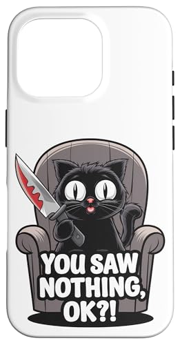Schwarze Katzen Horror Gothic Halloween Katze Hülle für iPhone 16 Pro Schwarze Katzen Horror Gothic Halloween Katze Hülle für iPhone 16 Pro von Gruselig Unheimliche Katze Halloween Geschenk