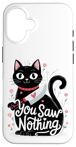 Schwarze Katzen Horror Gothic Halloween Katze Hülle für iPhone 16 Schwarze Katzen Horror Gothic Halloween Katze Hülle für iPhone 16 von Gruselig Unheimliche Katze Halloween Geschenk