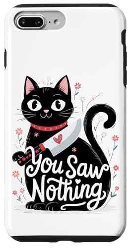 Schwarze Katzen Horror Gothic Halloween Katze Hülle für iPhone 7 Plus/8 Plus Schwarze Katzen Horror Gothic Halloween Katze Hülle für iPhone 7 Plus/8 Plus von Gruselig Unheimliche Katze Halloween Geschenk