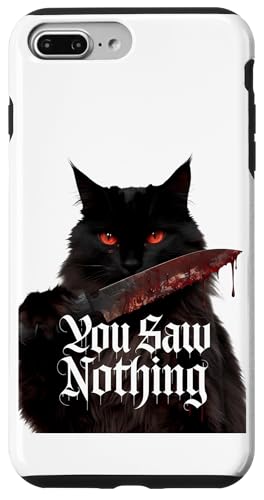 Schwarze Katzen Horror Gothic Halloween Katze Hülle für iPhone 7 Plus/8 Plus Schwarze Katzen Horror Gothic Halloween Katze Hülle für iPhone 7 Plus/8 Plus von Gruselig Unheimliche Katze Halloween Geschenk