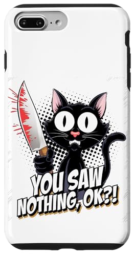 Schwarze Katzen Horror Gothic Halloween Katze Hülle für iPhone 7 Plus/8 Plus Schwarze Katzen Horror Gothic Halloween Katze Hülle für iPhone 7 Plus/8 Plus von Gruselig Unheimliche Katze Halloween Geschenk