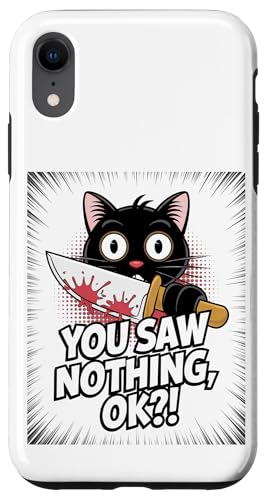 Schwarze Katzen Horror Gothic Halloween Katze Hülle für iPhone XR Schwarze Katzen Horror Gothic Halloween Katze Hülle für iPhone XR von Gruselig Unheimliche Katze Halloween Geschenk