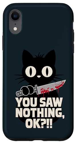 Schwarze Katzen Horror Gothic Halloween Katze Hülle für iPhone XR Schwarze Katzen Horror Gothic Halloween Katze Hülle für iPhone XR von Gruselig Unheimliche Katze Halloween Geschenk