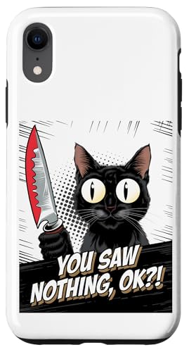 Schwarze Katzen Horror Gothic Halloween Katze Hülle für iPhone XR Schwarze Katzen Horror Gothic Halloween Katze Hülle für iPhone XR von Gruselig Unheimliche Katze Halloween Geschenk